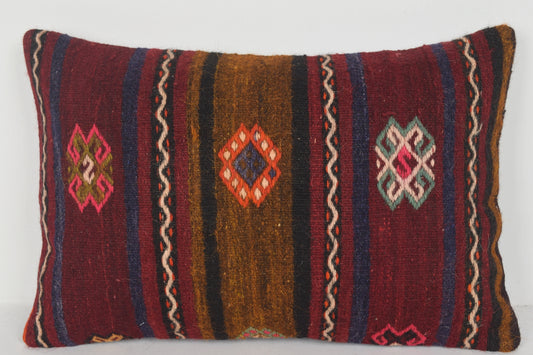 Turkish Floor Pillow E00444 Lumbar Big Nomad Boho Woollen Fabric