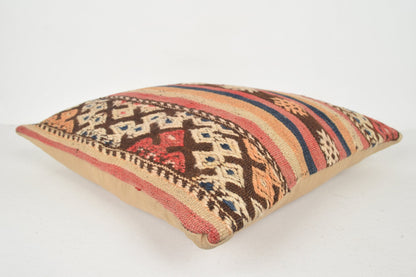 Vintage Turkish Rugs NZ Pillow B01250 20x20 Unique Western Mexican