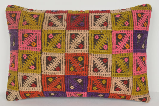 Kilim Woven Throw Pillow E00371 Lumbar Northern Couch Decorative Mexican