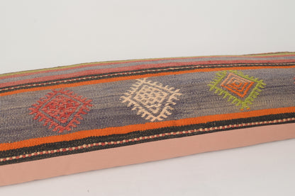 Kilim Rug Paintings Pillow I00090 Lumbar Navajo Cross-stitch Decorating