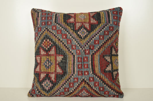 Kilim Outdoor Pillows A01017 24x24 Original Chair Flat Weaving
