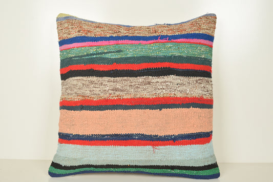 Turkish Carpet Floor Pillow A00917 24x24 Woolen Furnishing Celtic