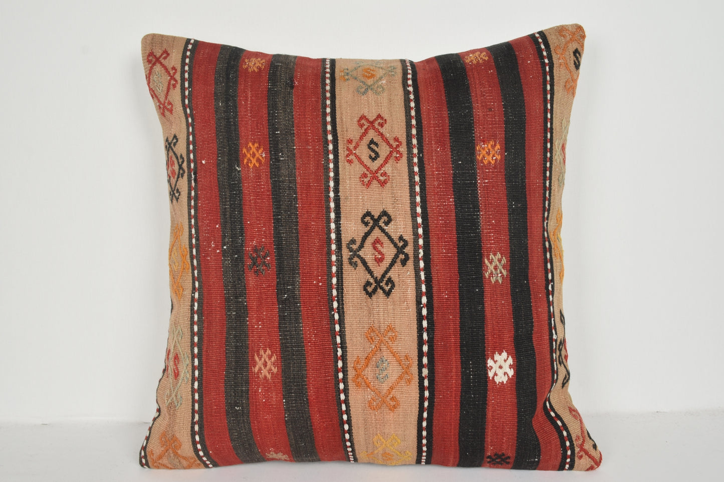 Turkish Kilim Cushions UK A00720 Navajo cushions Natural cushion cover 24x24