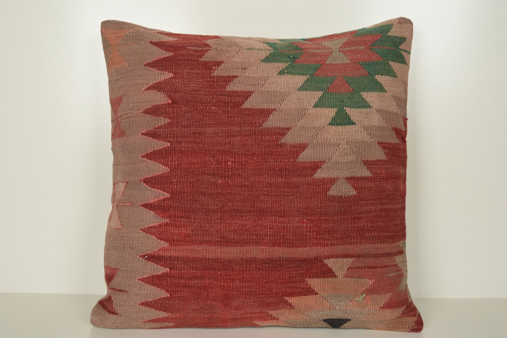 Kilim Pillow Covers Coral A00821 Economical throw pillow cover 24x24