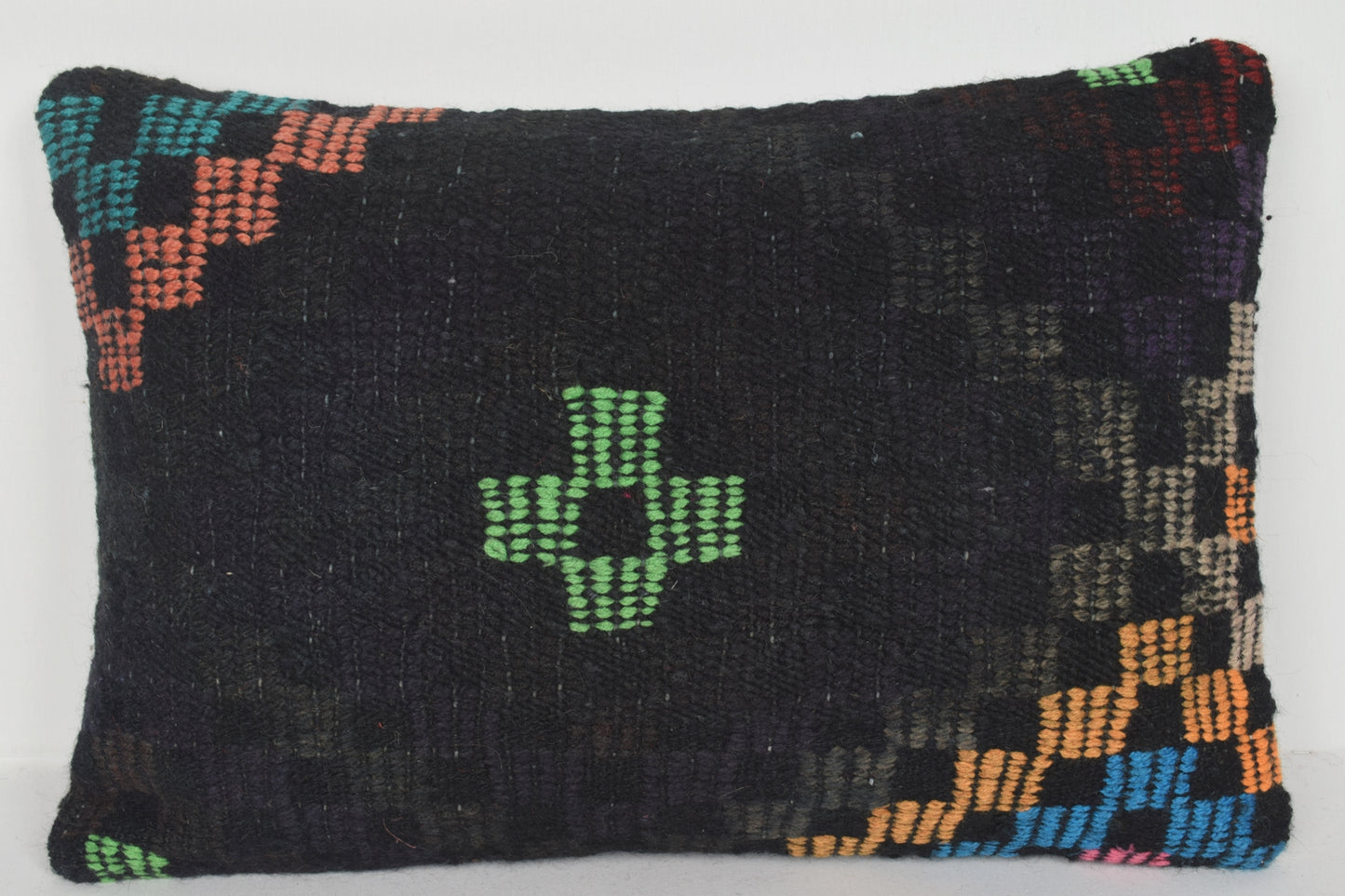 Kilim Pillow Covers Ebay E00524 Lumbar Historical Village Needlepoint