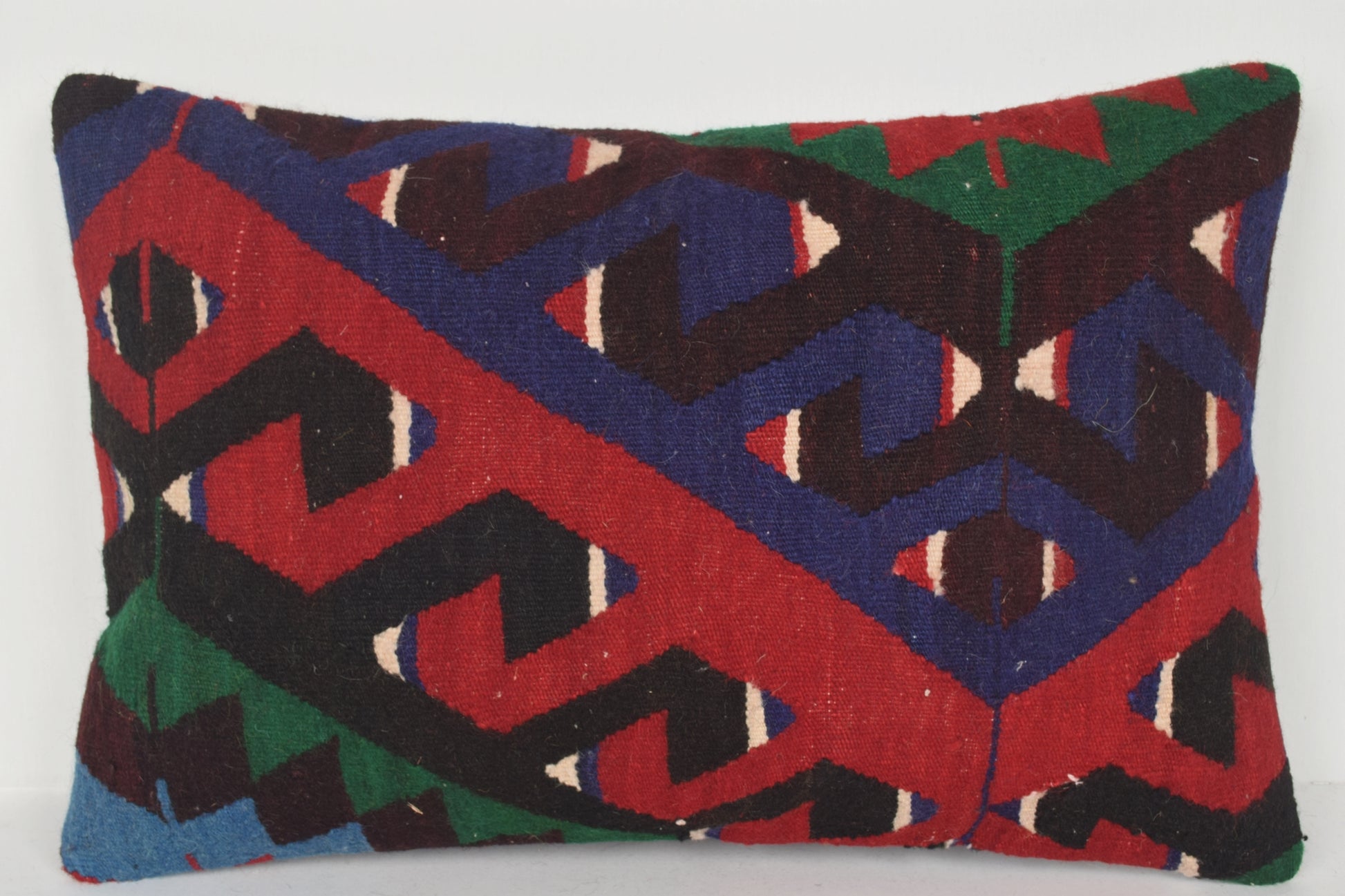 Turkish Pillow Corners E00331 Lumbar Fragment Flat Weaving Wool