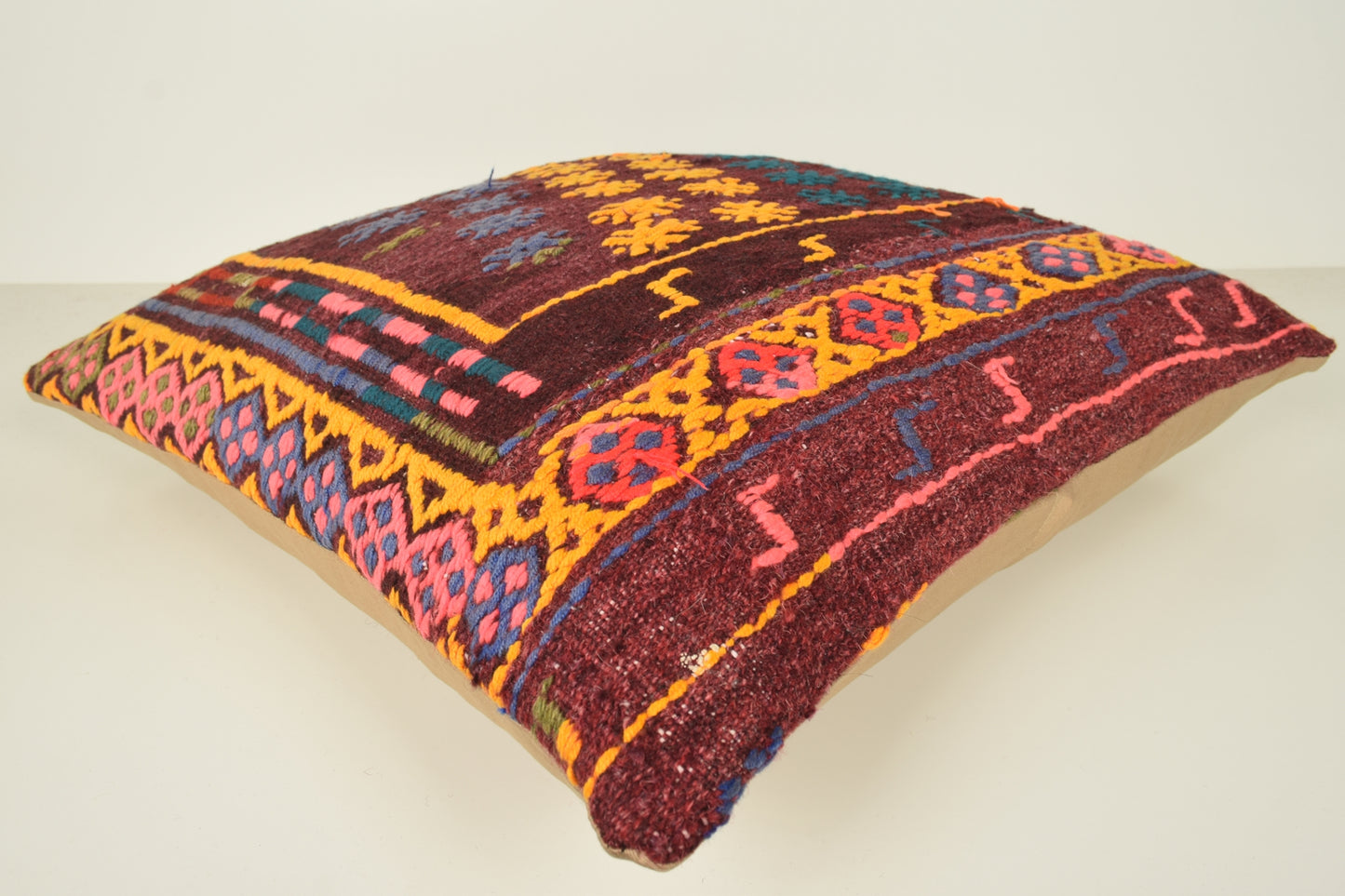 Kilim Decorative Throw Pillow A00833 Mid century cushions Bench decorative pillows