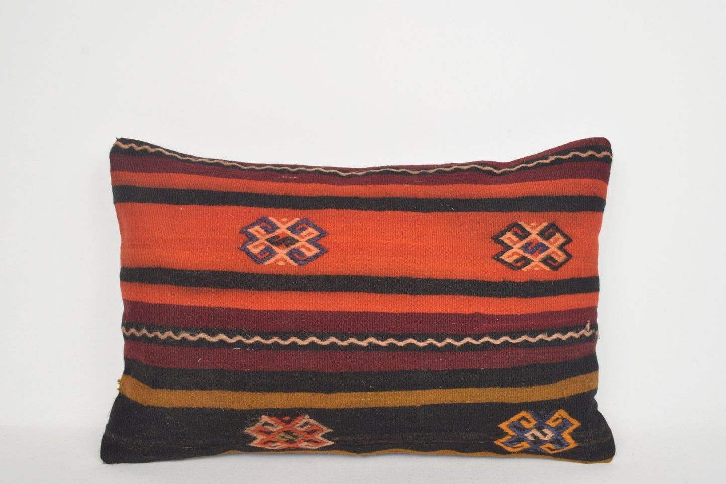 Turkish Style Throw Pillows E00136 Lumbar Bench Folk Pouf Pattern