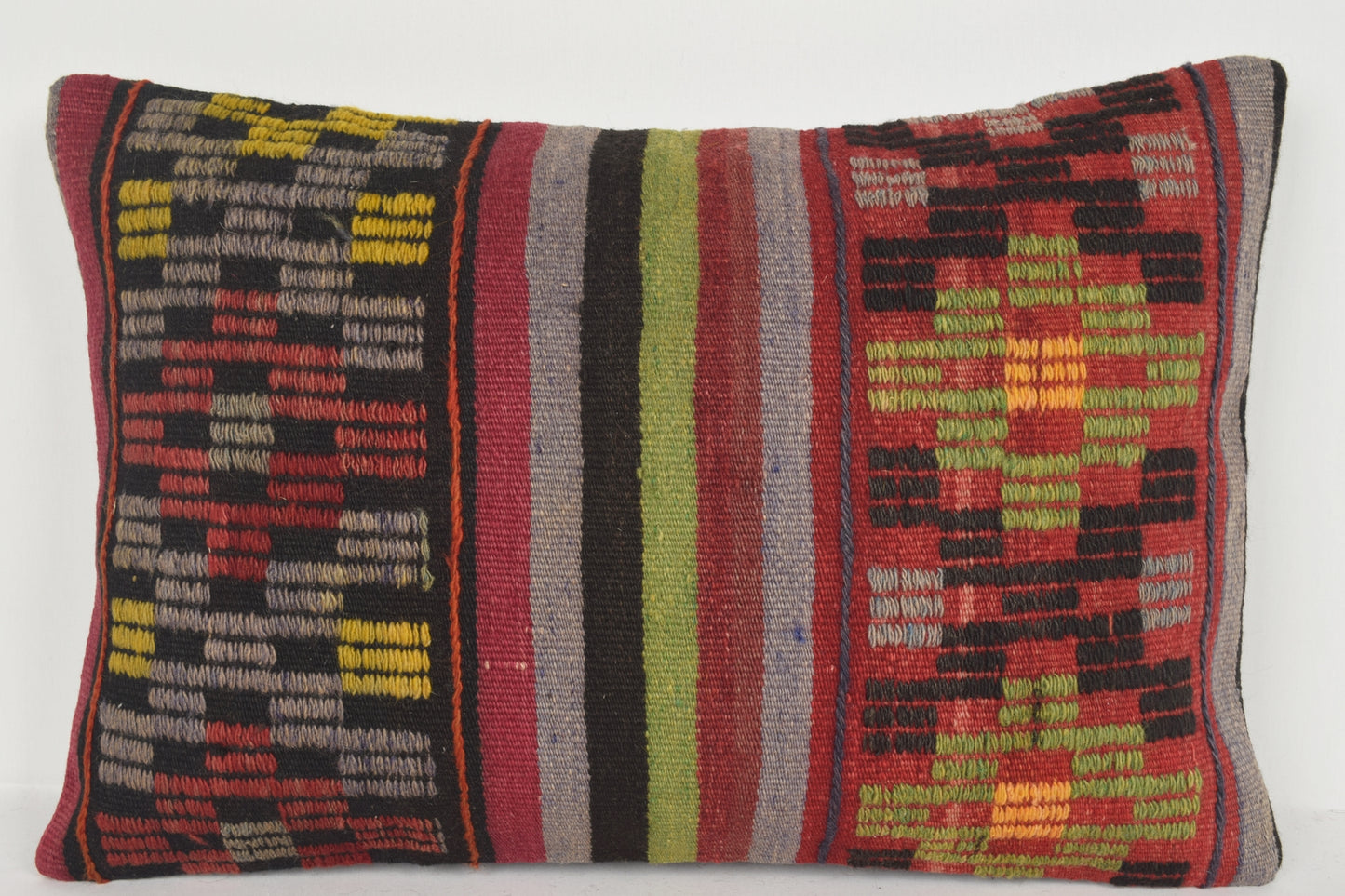 Kilim Rugs Flatwoven Pillows 16x24 " 40x60 cm. E00636 Anthropologie Boho Pillow