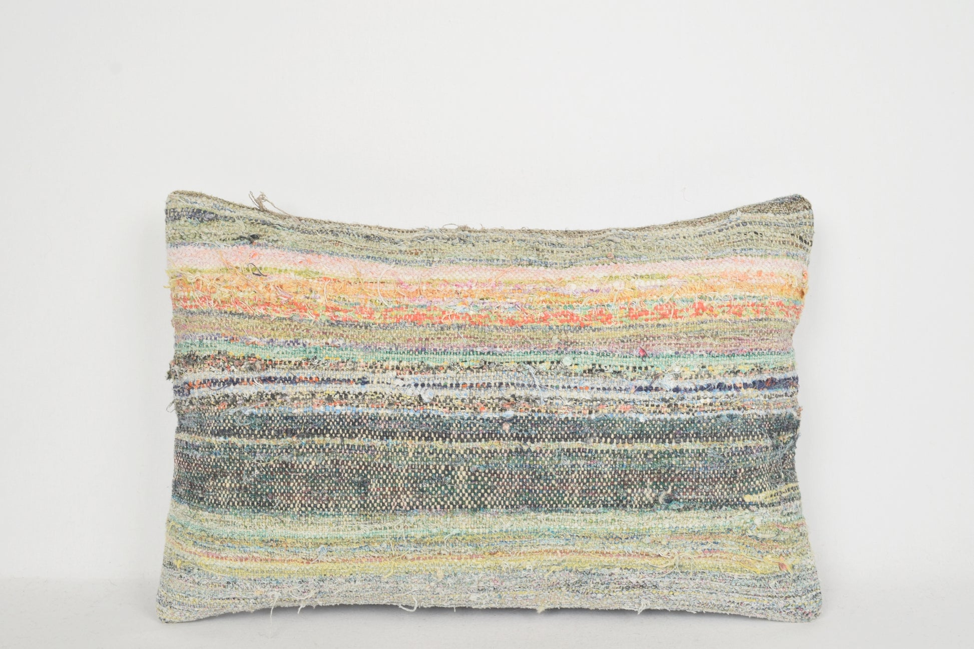 Rectangular Kilim Cushion E00237 Lumbar Needlework Mediterranean