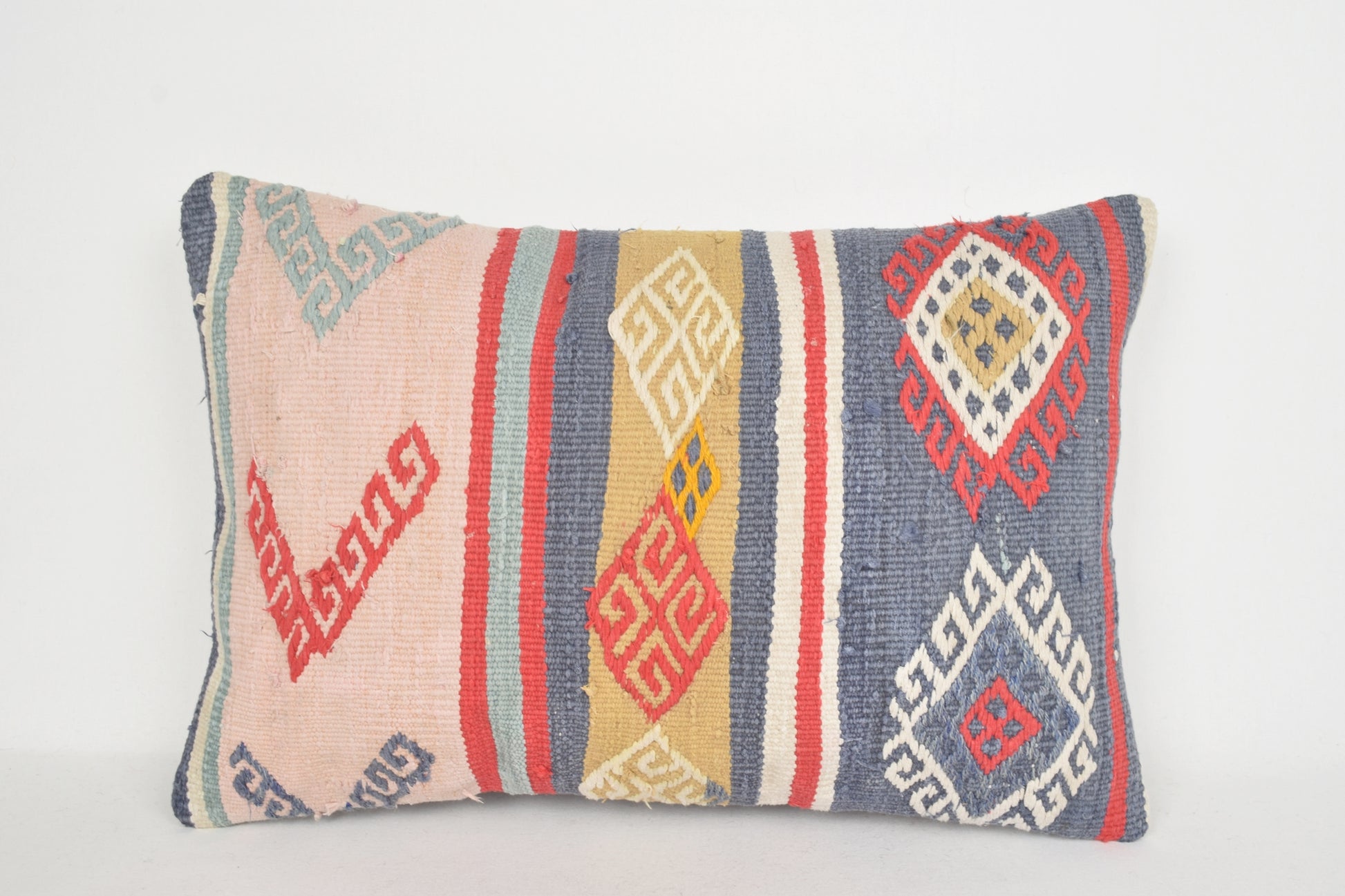 Kilim Cushion NZ E00139 Lumbar Tuscan Home Tapestry Homemade