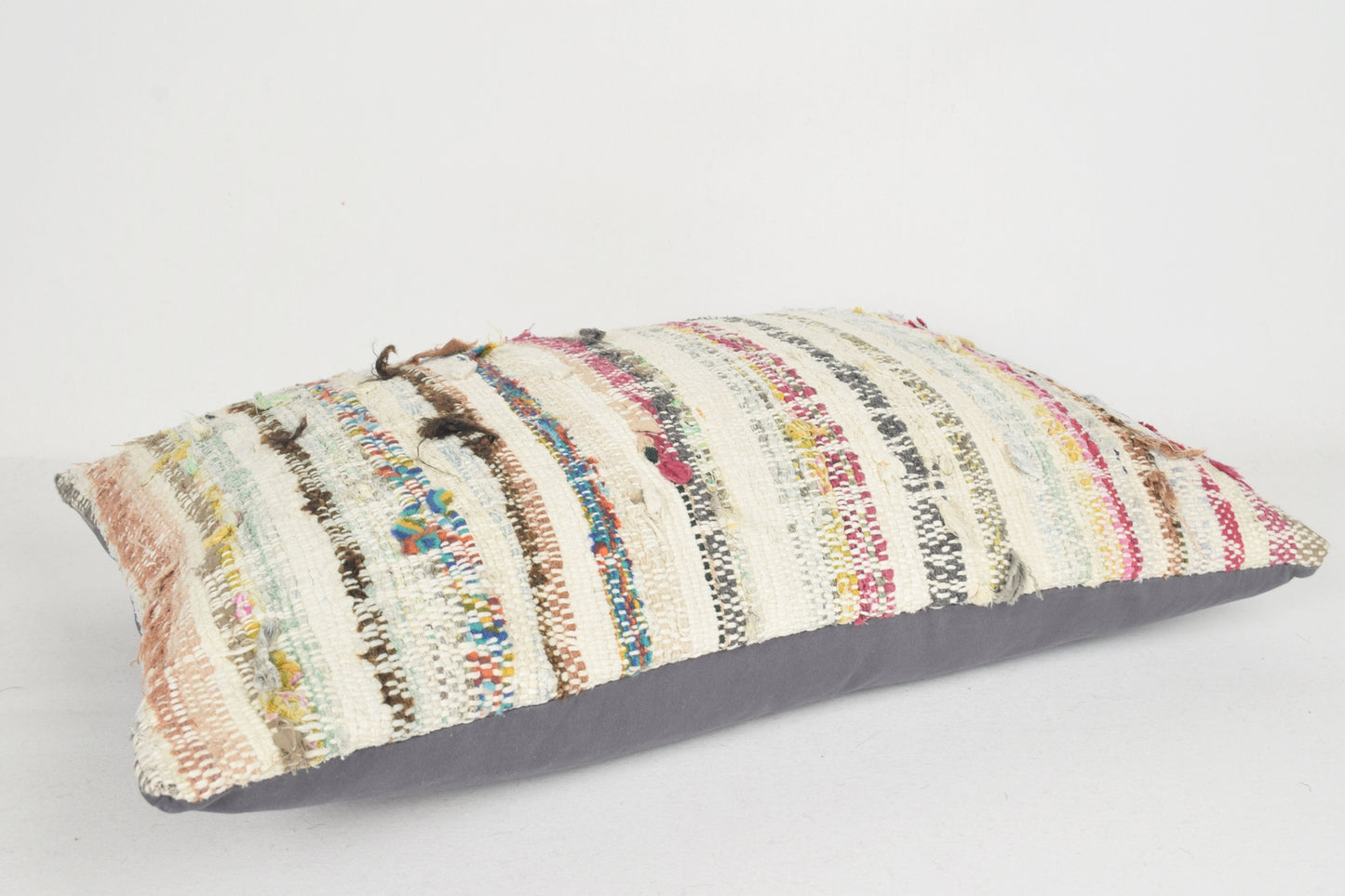 Handmade Kilim Cushion E00239 Lumbar Model Lifestyle Vintage Southern