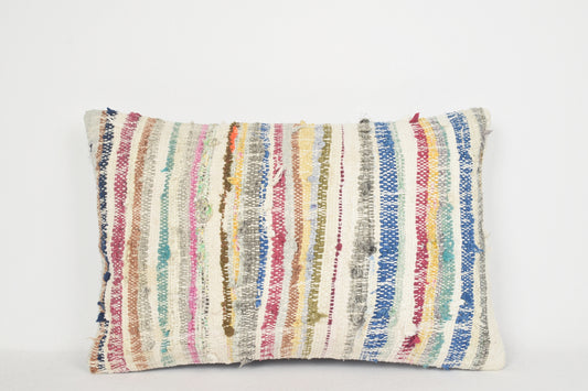 Kilim Woven Pillows E00240 Lumbar Culture Mid Century Fabric