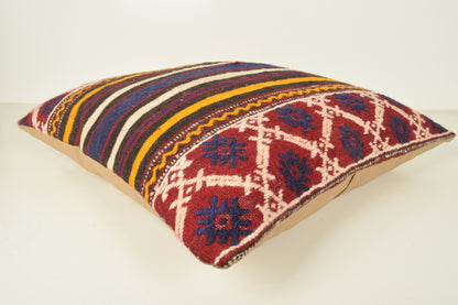 Kilim Style Pillow Covers A00942 24x24 Big Low-priced Tapestry Pastel