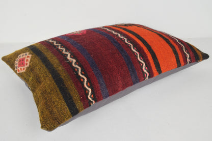 Kilim Floor Cushion UK E00443 Lumbar Crochet Garden Cool Victorian