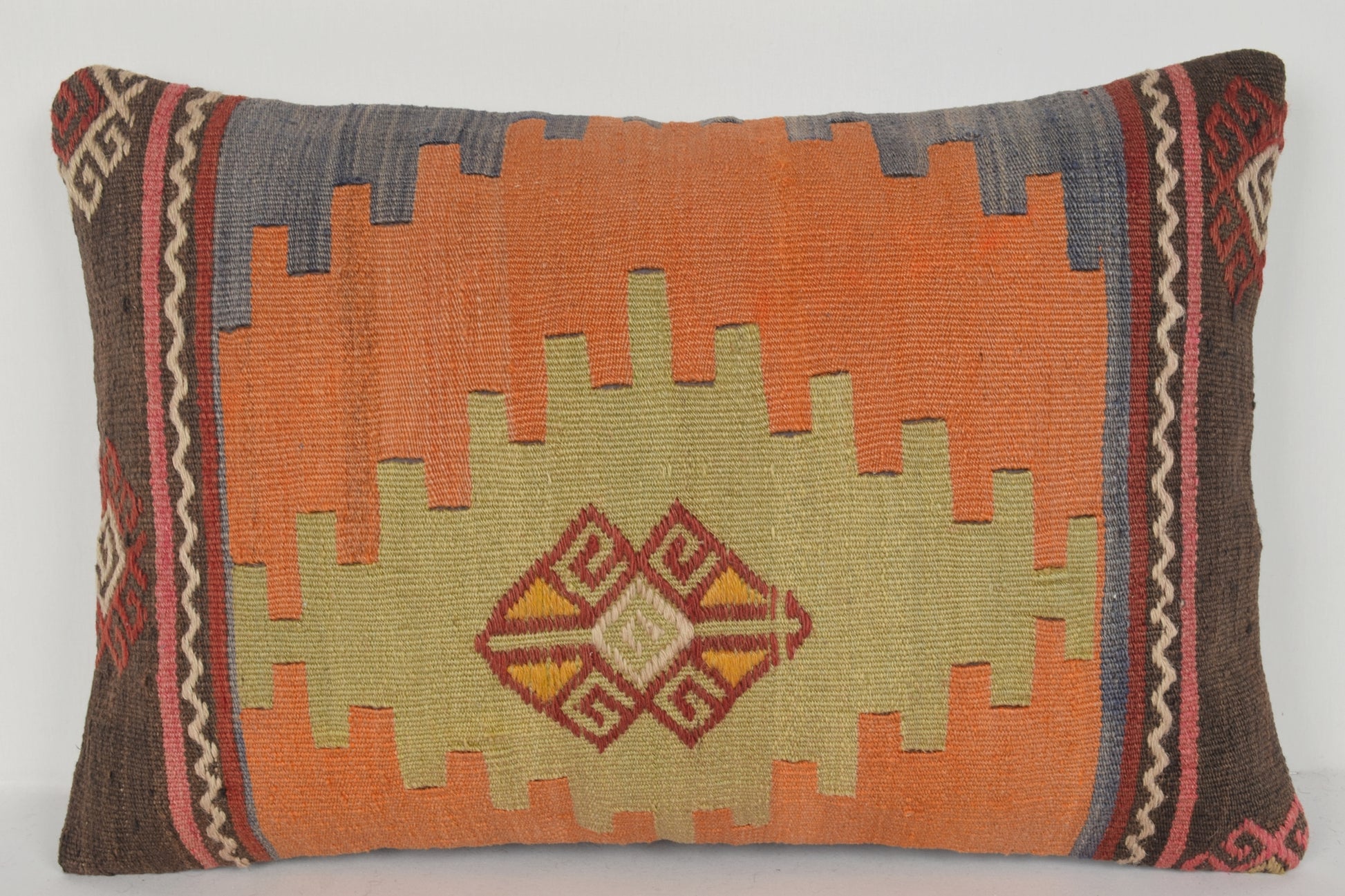 Turkish Cushion Covers for Sale E00352 Lumbar Embroidered Artwork Rare