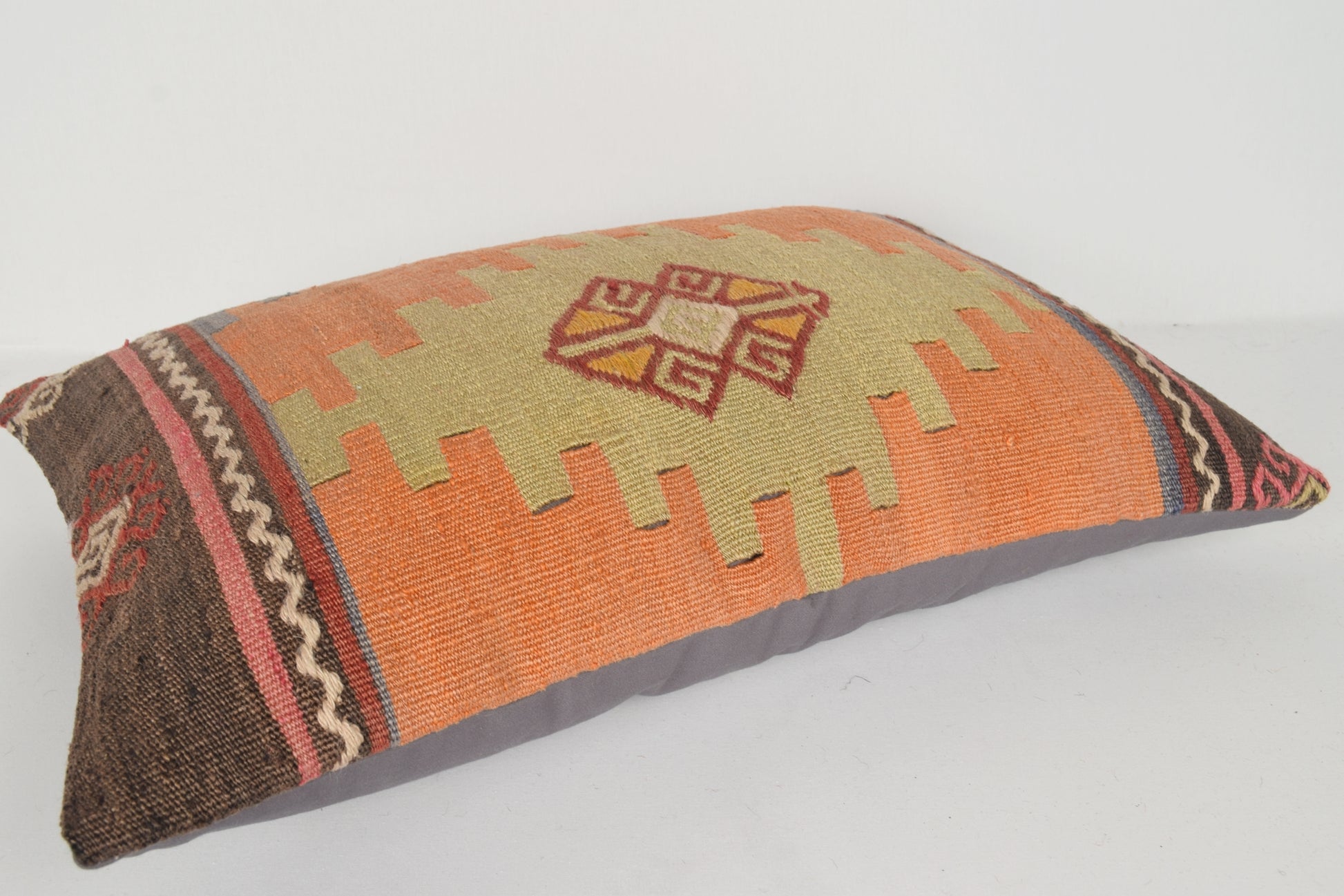 Turkish Cushion Covers for Sale E00352 Lumbar Embroidered Artwork Rare