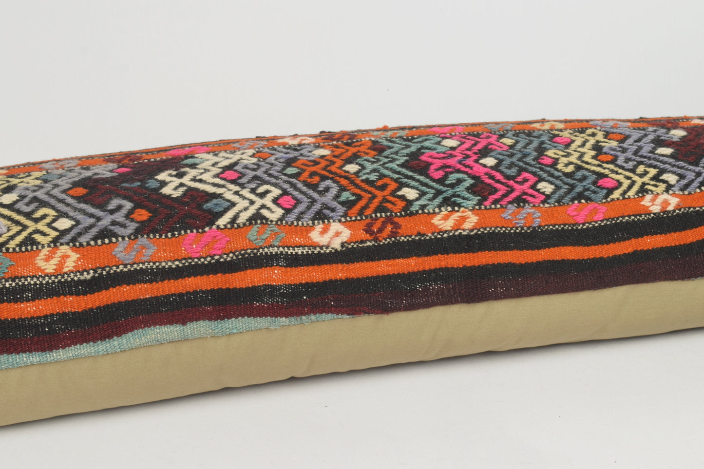 Tribal Body Pillow Cover I00053 Lumbar Anatolian Knitted Shabby Chic