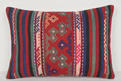 Amazon Kilim Pillow E00454 Lumbar Large Hand Embroidery Primitive