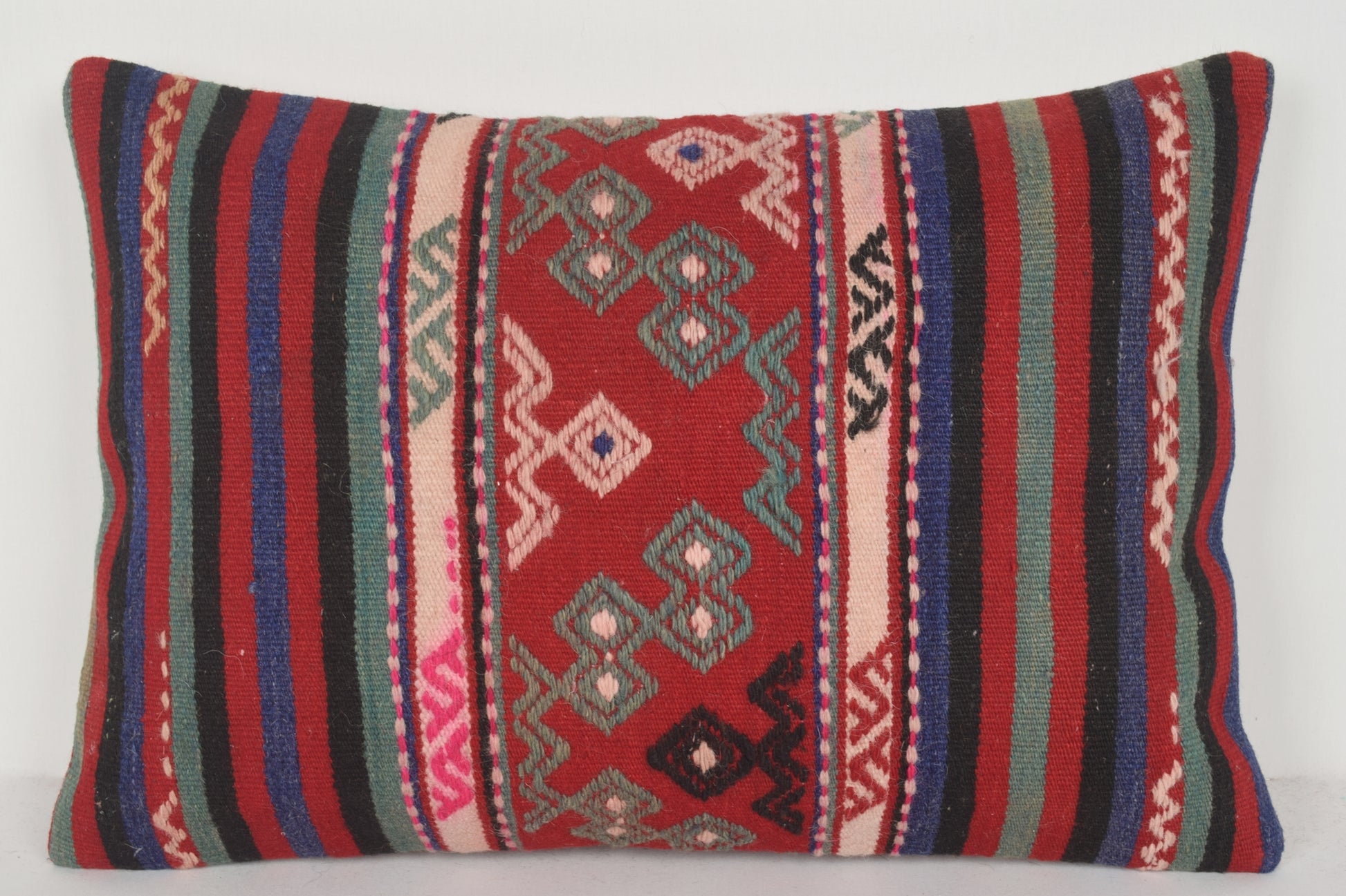 Turkish Kilim Pillow Covers E00455 Lumbar Best Country Decoration Folk