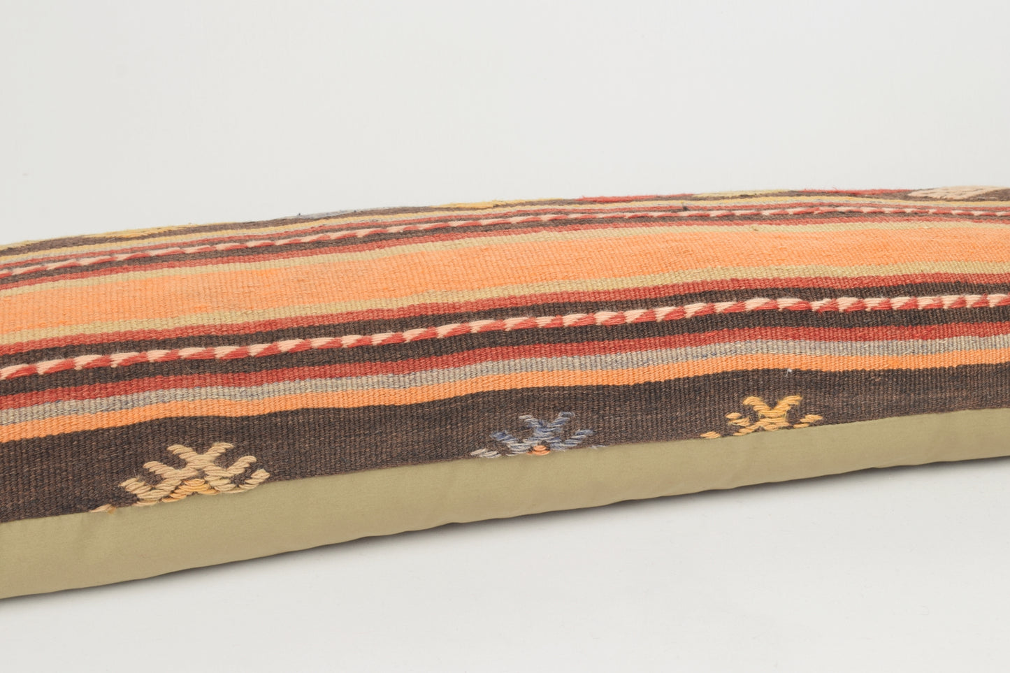 Ethnic Pillows Wholesale I00056 Lumbar Flat Weaving Knotted Beautiful