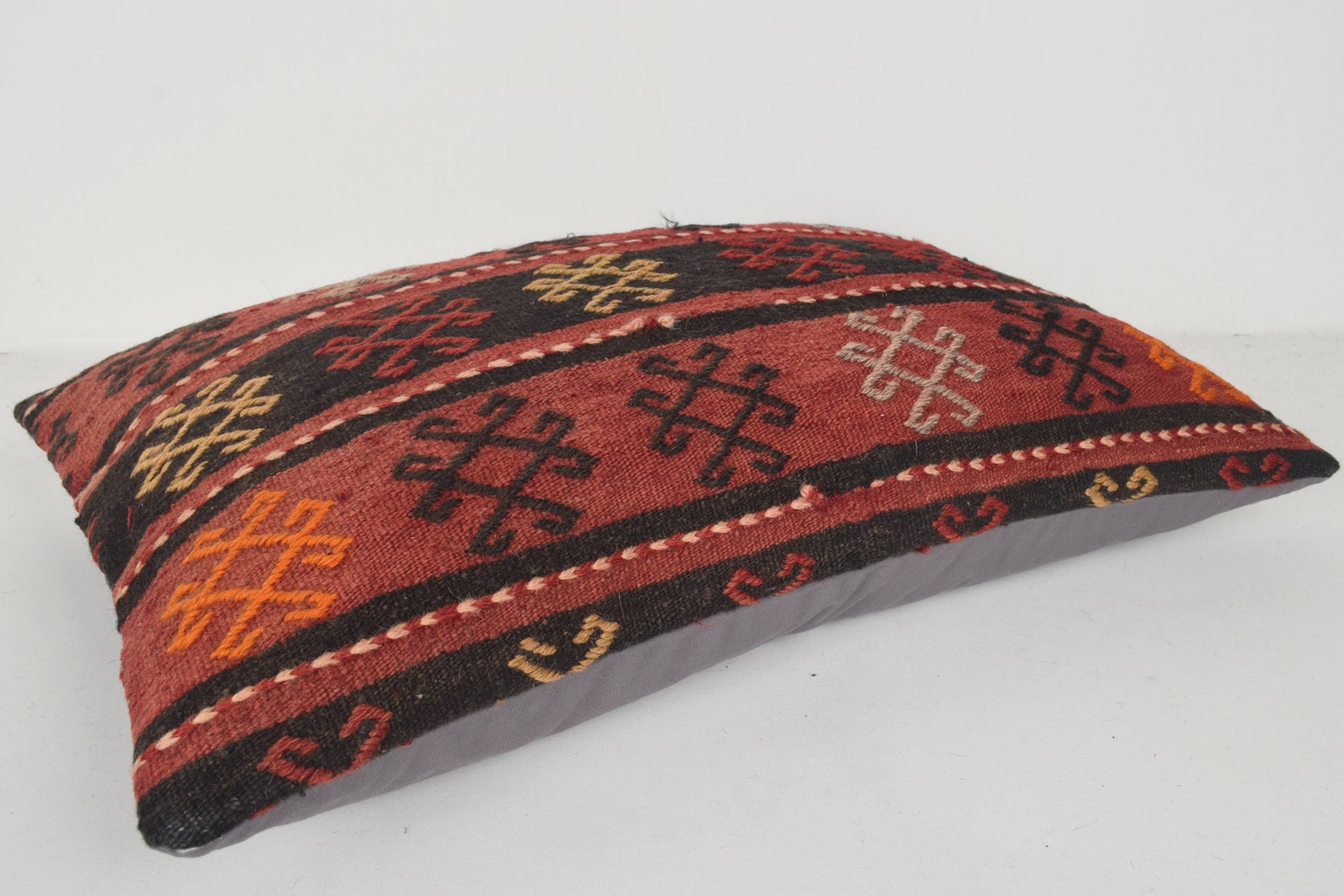 Turkish Tulip Pillow E00457 Lumbar Bed Precious Anatolian Embroidery
