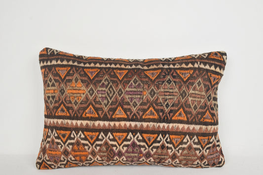 Kilim King Pillowcase E00060 Lumbar Cottage Geometric Fine Woven