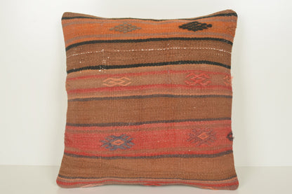 Kilim Vintage Pillows C01465 18x18 Personal Euro Embroidered