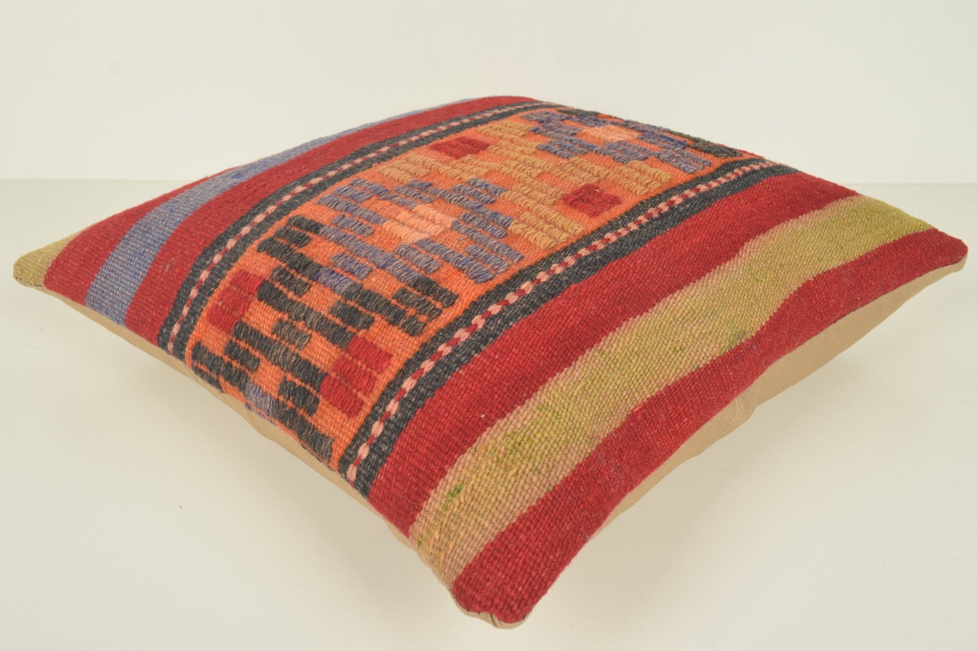 Kilim Bed Pillow C01406 18x18 Lace Northern Woollen