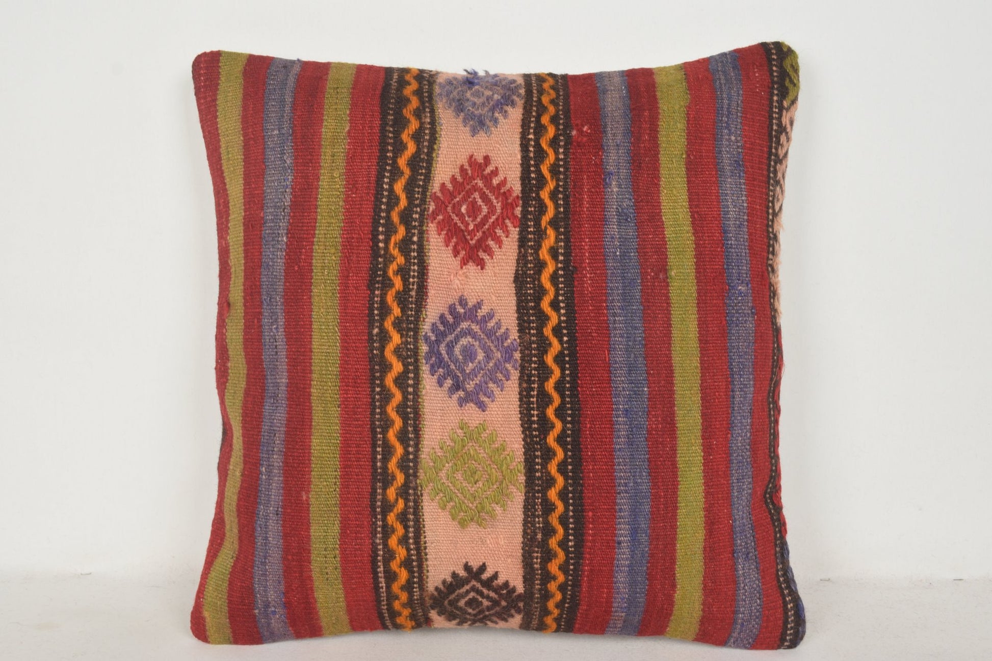 Wool Kilim Pillows B01566 20x20 Handiwork Society Anatolian
