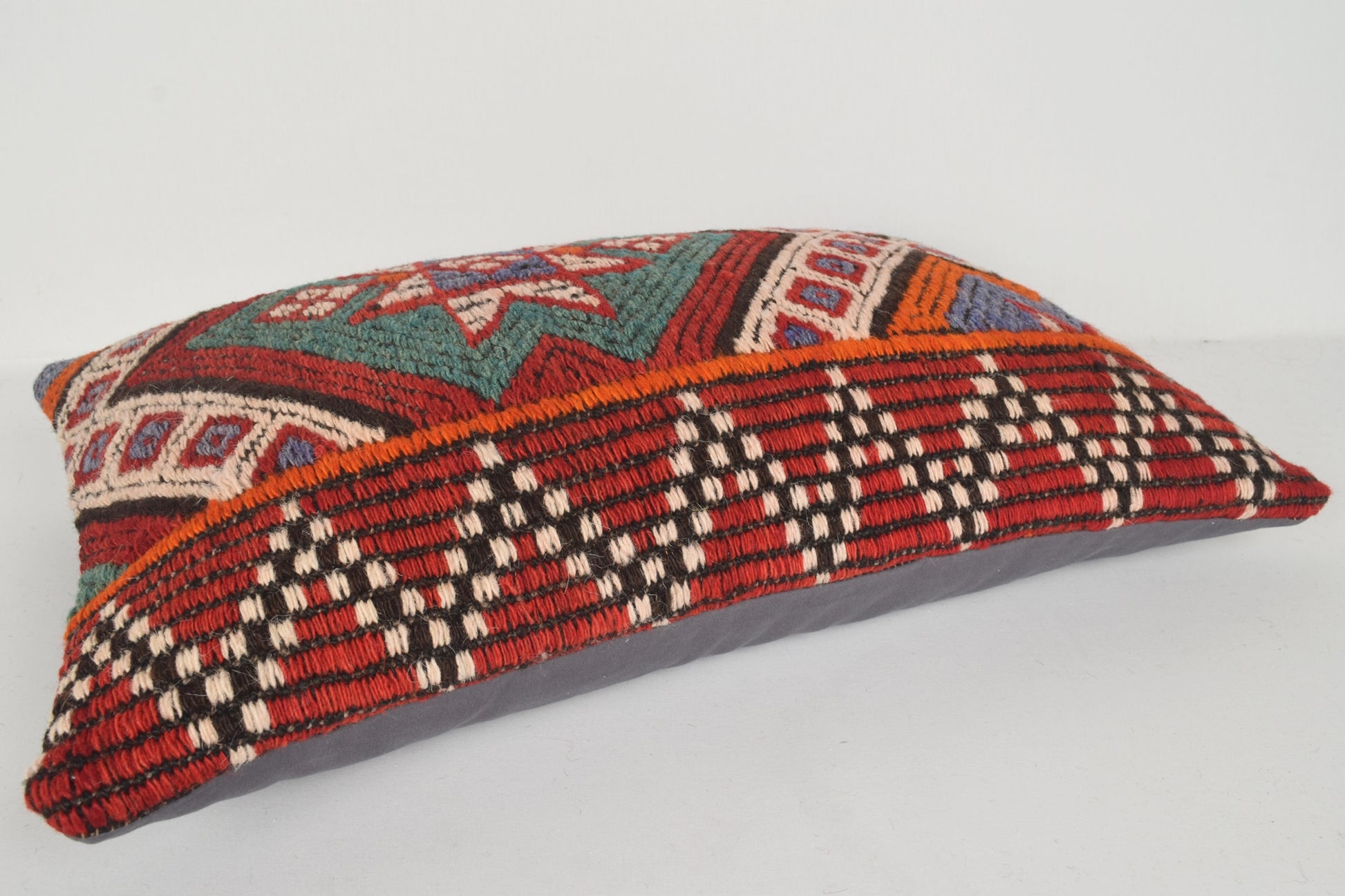 Overstock Kilim Pillows E00369 Lumbar Tradition Decorator Folk