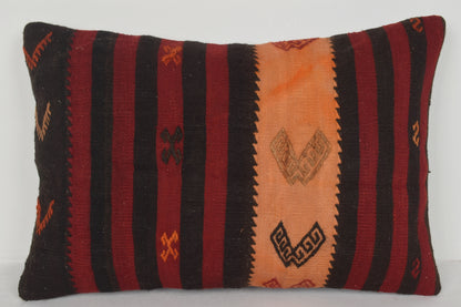 Turkish Kilim Cushion Covers E00571 Lumbar Knotted Fragment Rare