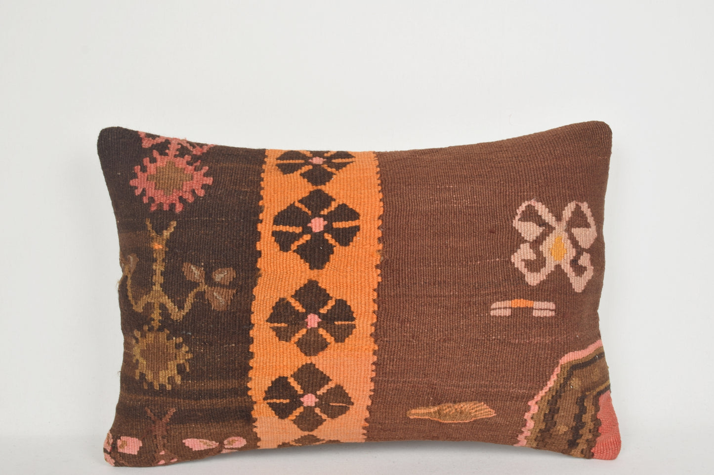Kilim Pillow Canada E00171 Lumbar Knitting Ethnic Traditional Artwork