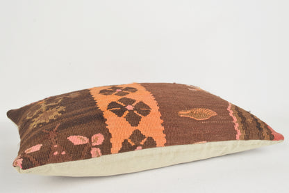 Kilim Pillow Canada E00171 Lumbar Knitting Ethnic Traditional Artwork