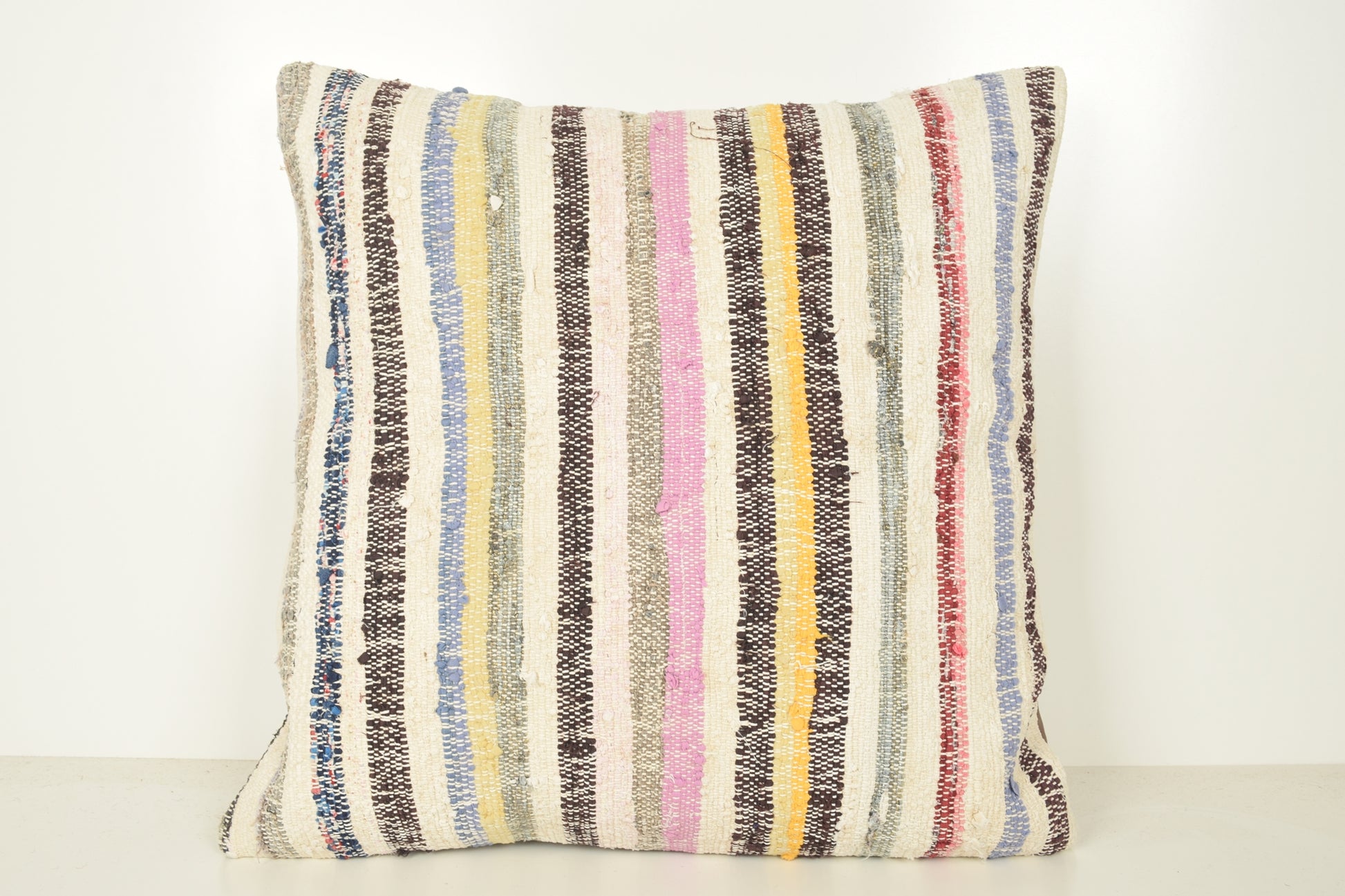 Kilim Pillows Multicolor A00973 24x24 Handmade Easter Inexpensive