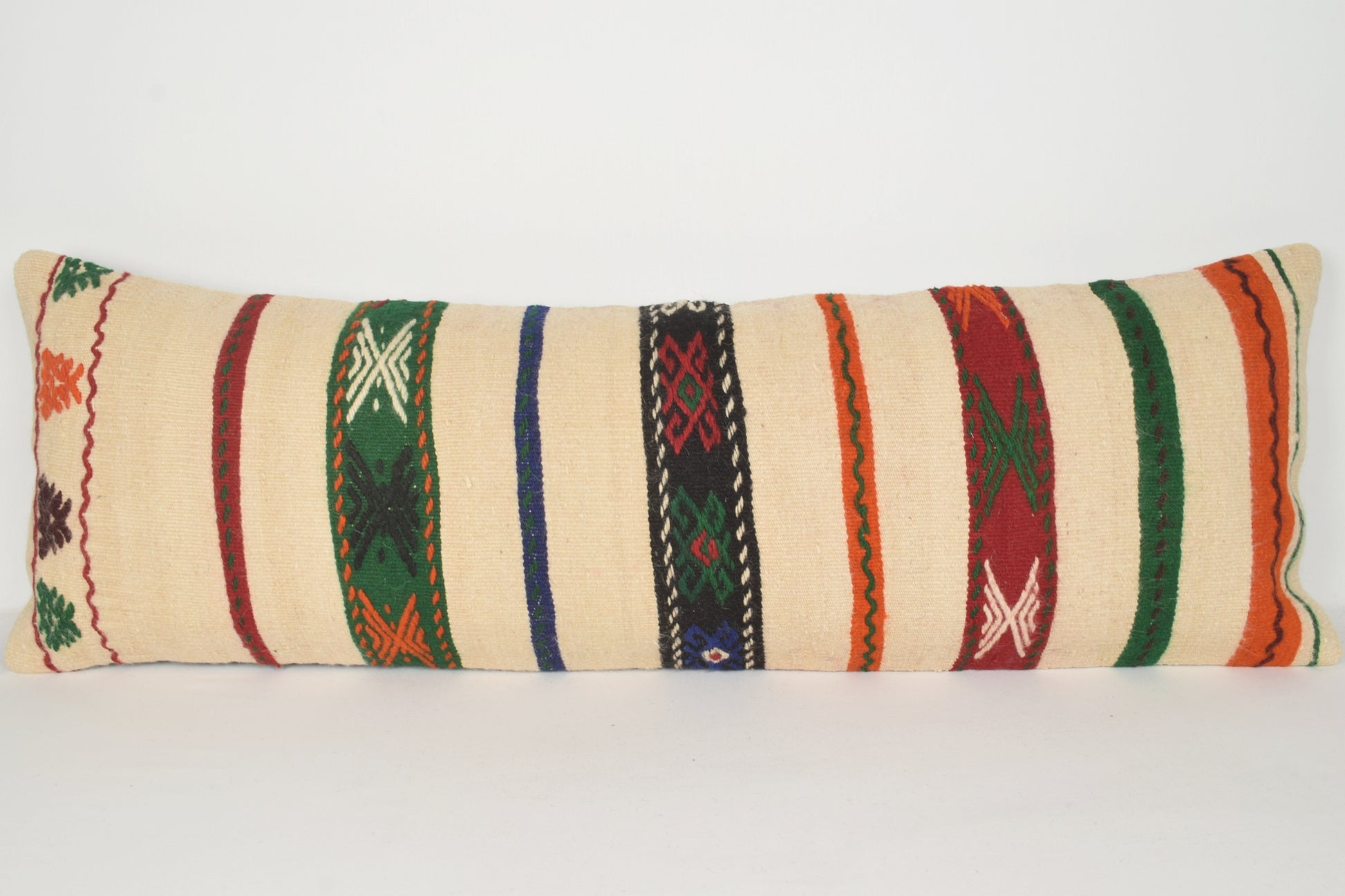 Second Hand Kilim Rugs for Sale Pillow I00074 Lumbar Village Needlepoint