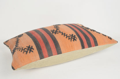 Vintage Kilim Pillow Covers E00174 Lumbar Reliable Rare Native