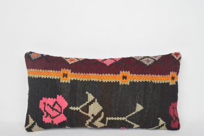 Kilim Rugs South Africa Pillow, Kilim Woven Pillows Lumbar F00177 12x24 " - 30x60 cm.