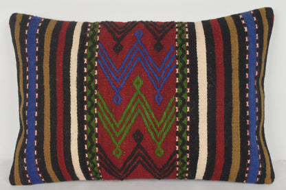 Aztec Kilim Pillow E00580 Lumbar Wedding Bohemian Free Shipping