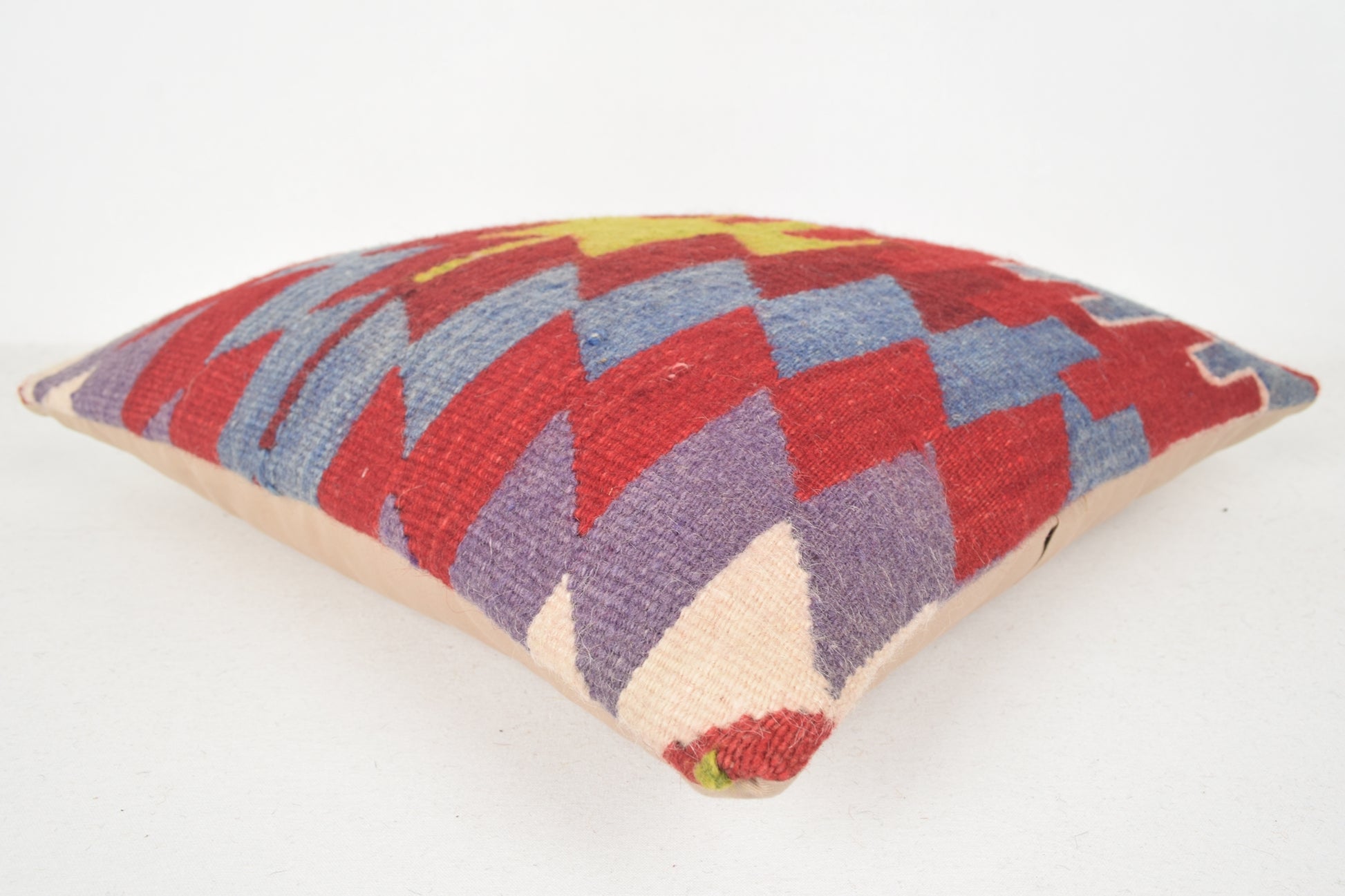 Blue Red Green Kilim Pillow Covers for sale C00388 18x18 " - 45x45 cm.