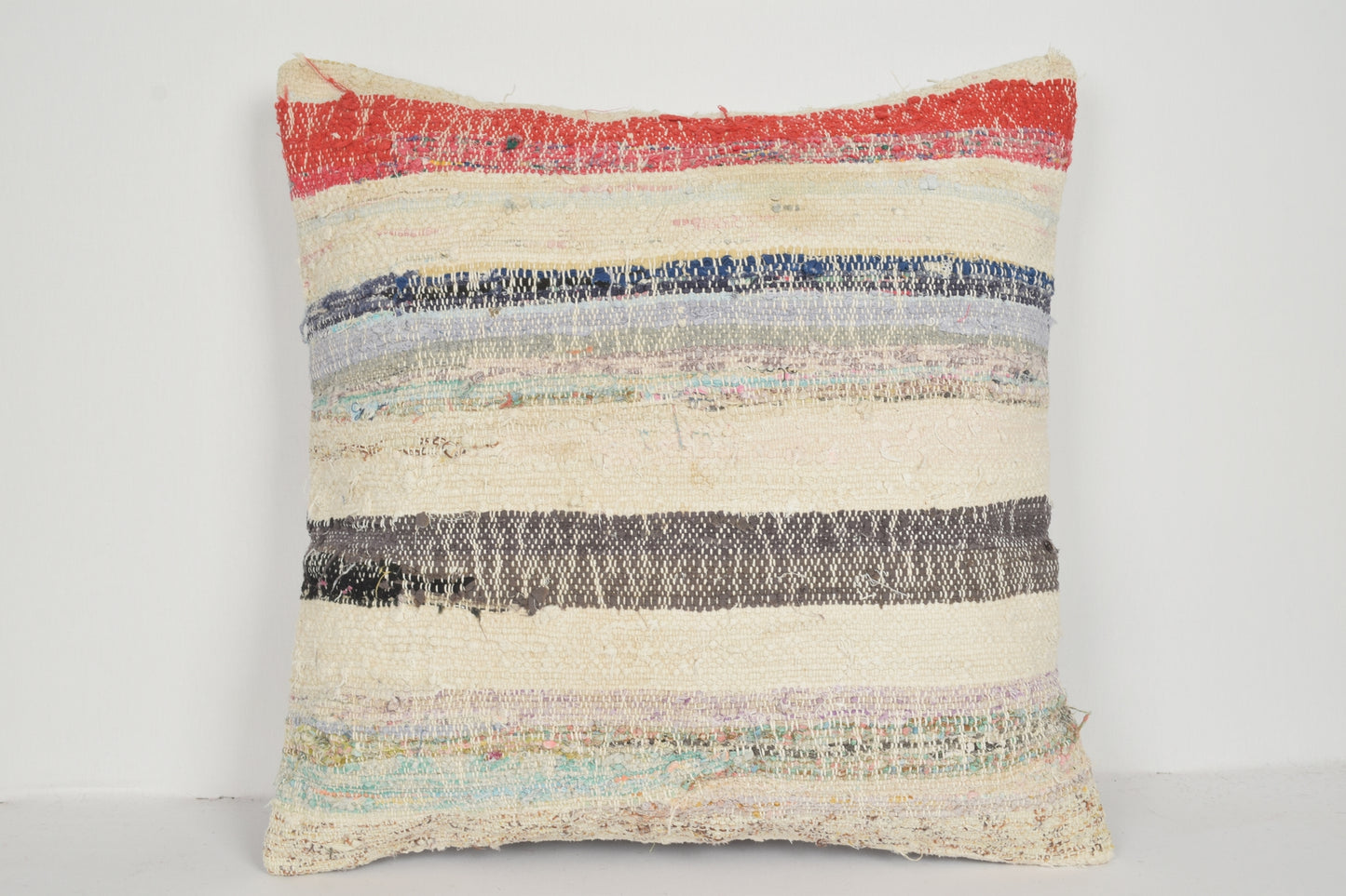 Kilim Pillow Etsy A00789 Crochet cushion covers Berber decorative pillows 24x24