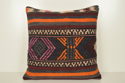 Kilim cushion NZ A00889 Embroidery pillow case Handmade throw pillow cover 24x24