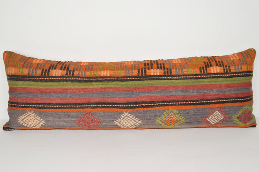 Kilim Rug Paintings Pillow I00090 Lumbar Navajo Cross-stitch Decorating