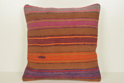 Kilim Accent Pillows C01409 18x18 Woolen Neutral Big