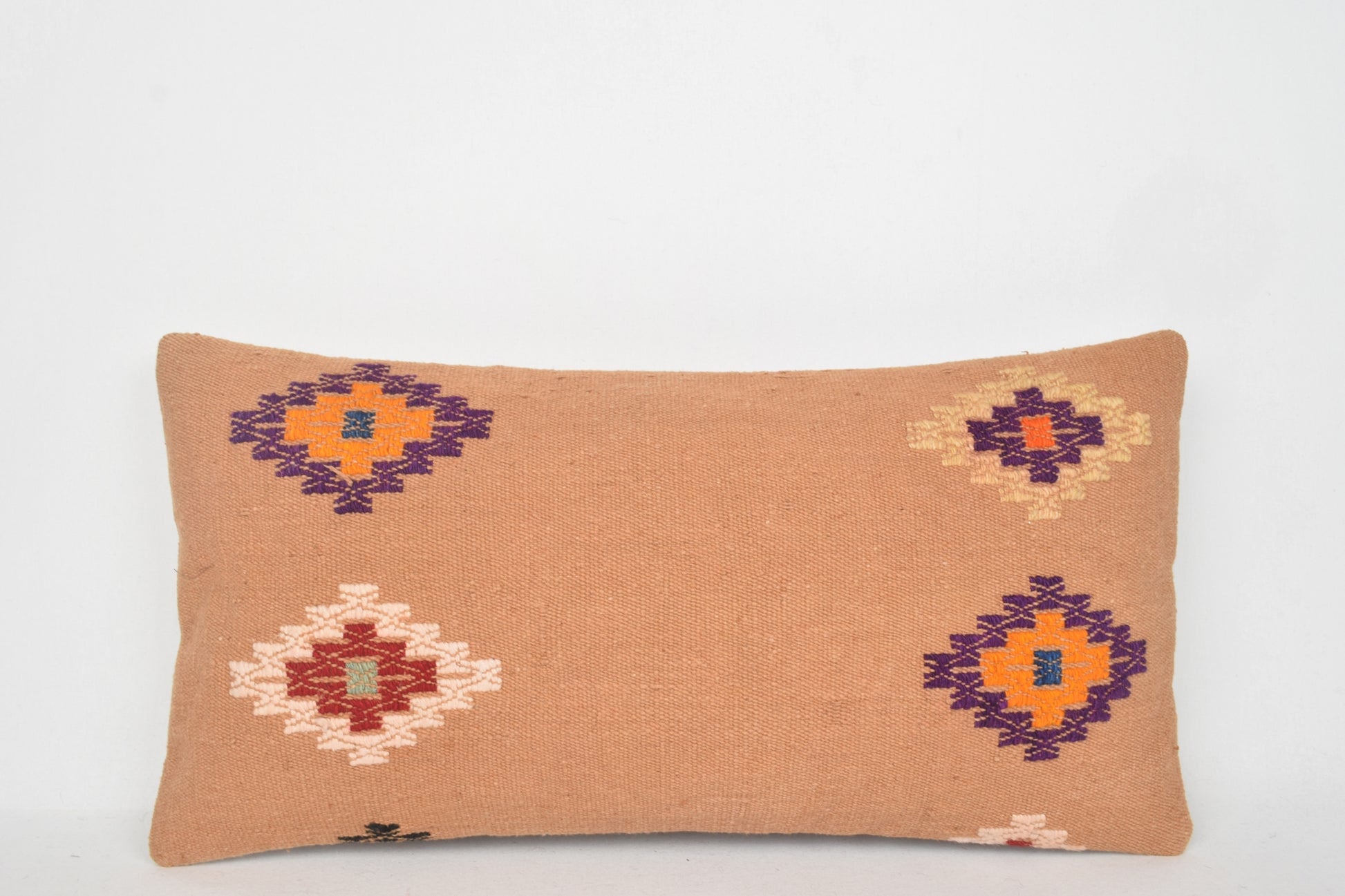 Vintage Turkish Kilim Rug Pillow Cover Cushion Case Sham 12x24 " 30x60 cm. F00294