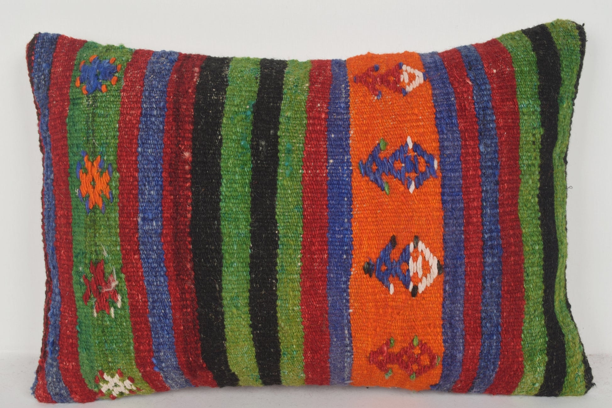 Moroccan Kilim Floor Pillow E00495 Lumbar Mexican Bedroom Easter Bed