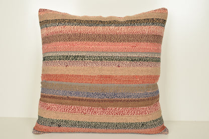 Turkish Woven Pillows A00899 24x24 Hand Knot Pattern Bohemian