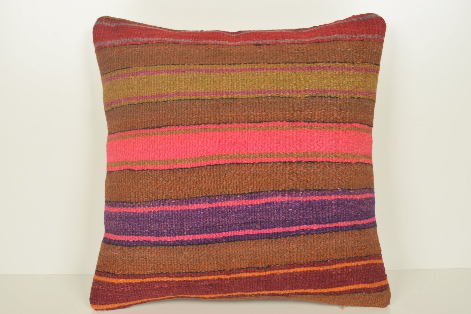 Persian Kilim Cushion C01411 18x18 Historical Flat Tribal