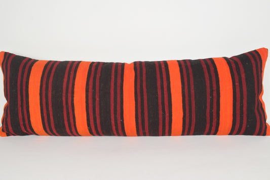 Vintage Throw Pillows Etsy I00164 Lumbar Knitted Folkloric Embellishing