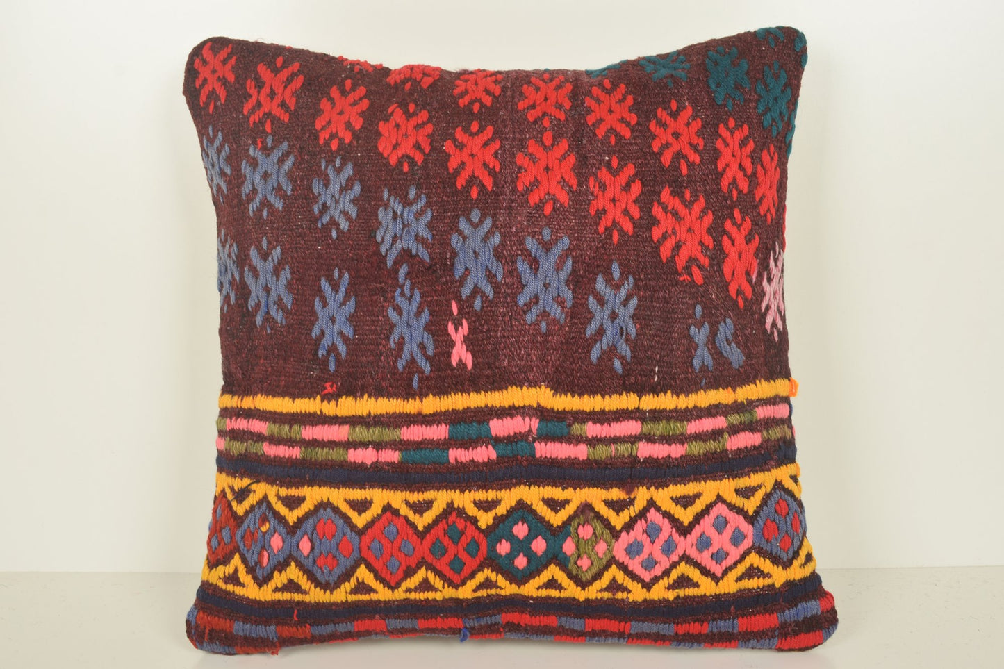 Kilim Cushions Istanbul C01433 18x18 Knitted Fine Livingroom